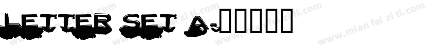 Letter Set A字体转换